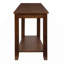 Contemporary Chairside Table With Lower Shelf Wedge Shape Wooden Furniture 1Pc Side Table