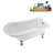 58" Streamlin Clawfoot Tub,Tray,Drain, Clawfeet-101628927-102219867