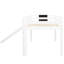 Lit mezzanine simple blanc avec escalier et tableau noir - bois massif pour une chambre à coucher élégante, structure en pin, glissade, plaisir