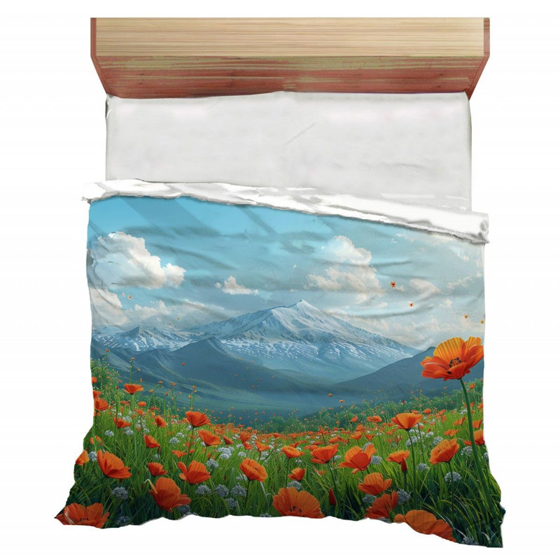 Édredon en microfibre / polyester pelucheux à la mode, Édredon très grand