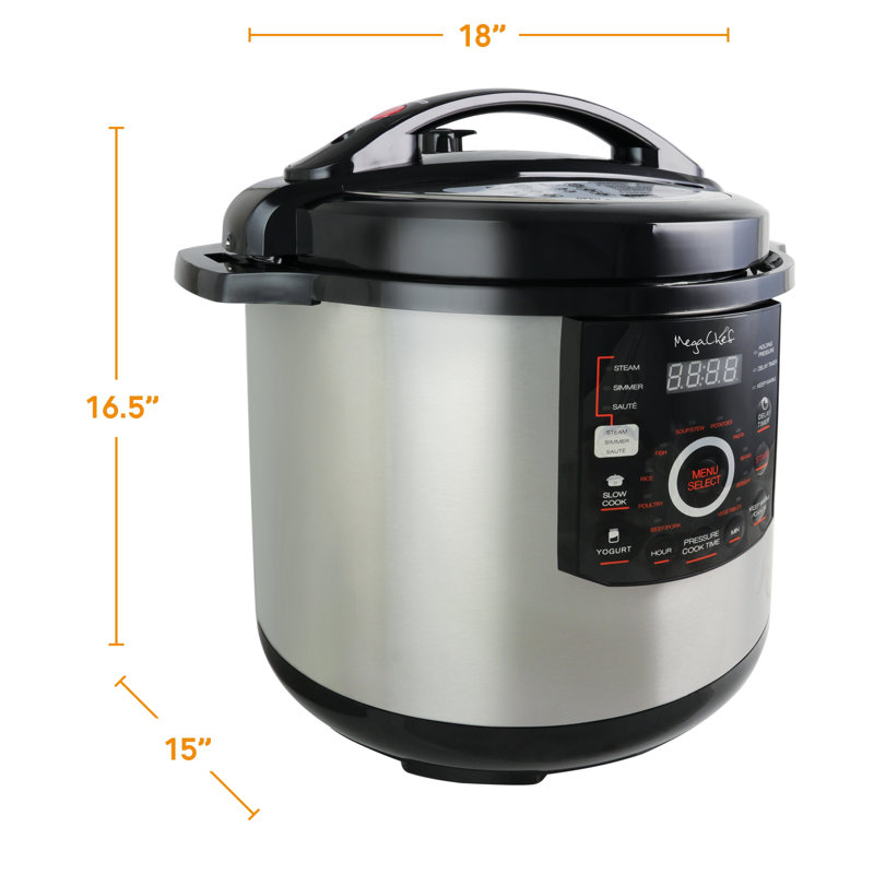 Mega Chef 12 Qt. Digital Pressure Cooker