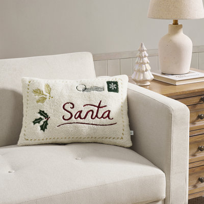 Hallmark Holiday Santa Letter Decorative Pillow, 14" x 20"