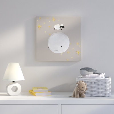 Impression sur toile « Sheep Jumping over the Moon »
