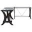 Bureau d'ordinateur en L Henley Cappuccino