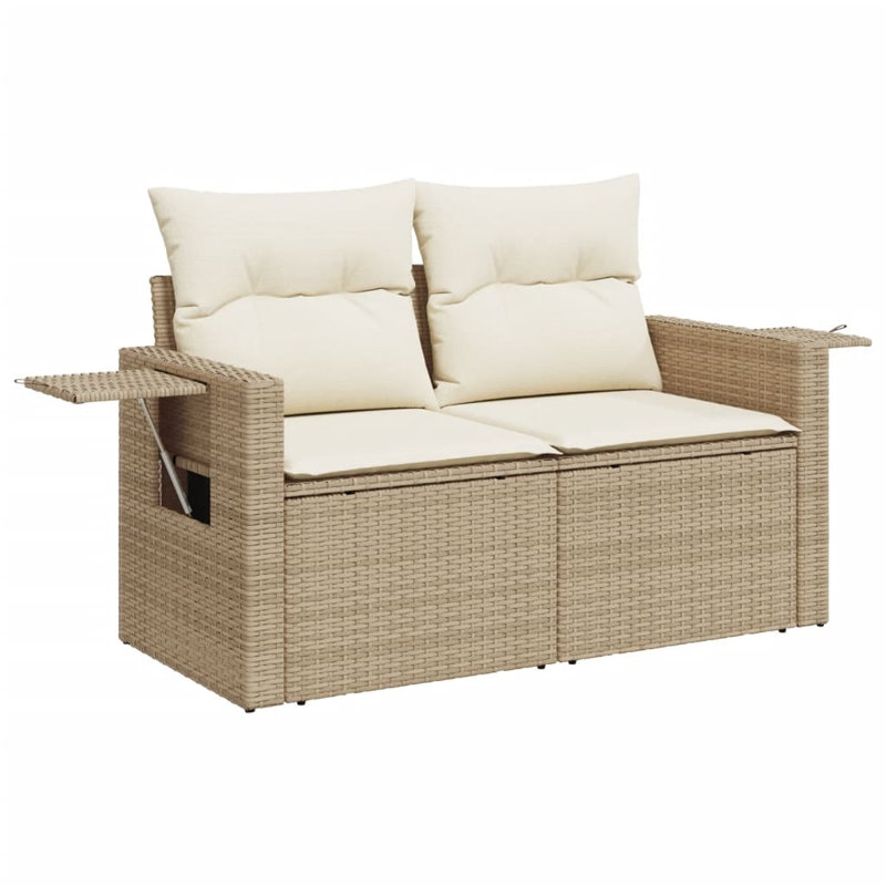 Ensemble de canapé de jardin en rotin PE 7 pièces Vidaxl