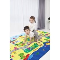 Baby Care Play Mat (Large, Playful - Magical Island) 82'' x 55'' Original  One-Piece Reversible Rollable Waterproof Play Mat for Infants, Babies