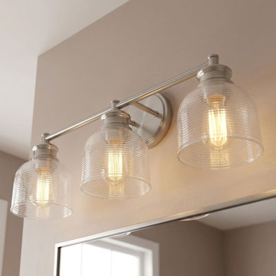 Meridian 3-Light Kenilworth in Brushed Nickel