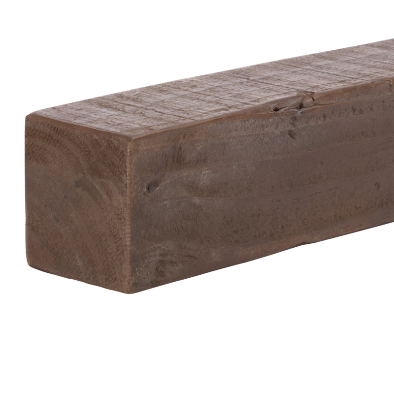 Beno Floating Mantel Shelf, 60" Width, Dark Brown