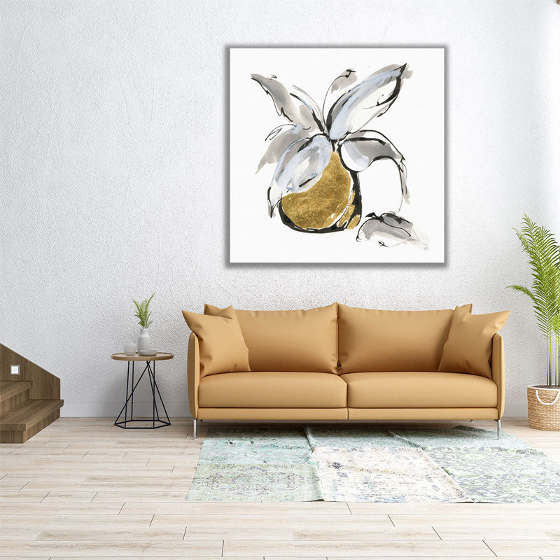 «Gilded Vase I», reproduction d'art sur toile, H 24 po x l 24 po