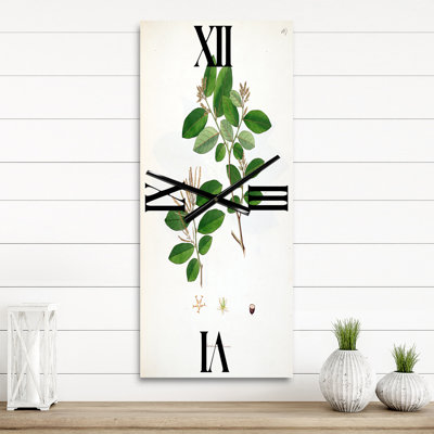 Horloge murale de ferme rétro Vintage Plant Life XIX