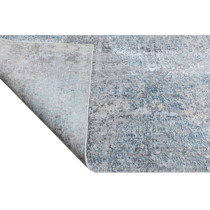 Handmade Silk and Wool Area Rug