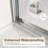 60 In. W X 72 In. H Double Sliding Framed Shower Door With SGCC 1/4 In. Clear Glass-116269471