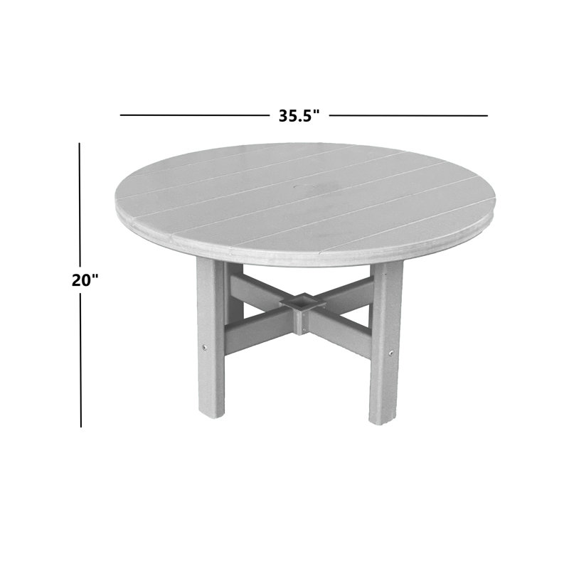 Ensemble de table de conversation et chaise Adirondack pliante Ansel, gris