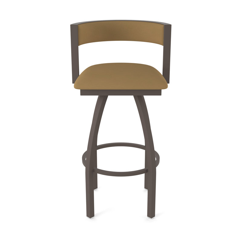 Tabouret Artémis, Vinyle - selle Canter, Bronze, Tabouret de bar (siège d'une hauteur de 36 po)