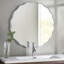 Miroir mural rond en alliage d'aluminium ondulé avec cadre en métal, miroir décoratif moderne pour le salon, la chambre à coucher ou le vestibule-2067710002-2067710003
