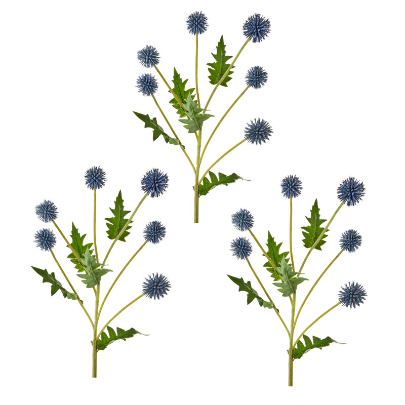 Plastic Echinops Spray 24"