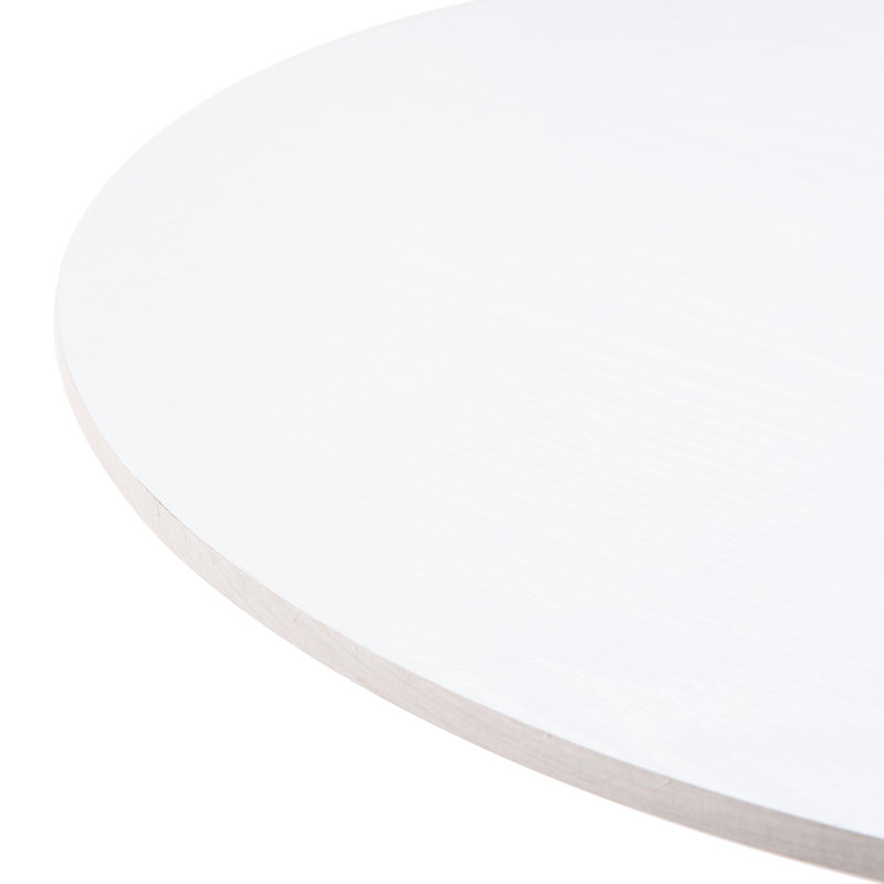 Auray Bar Height 23.8" Pedestal Dining Table, Brown, White