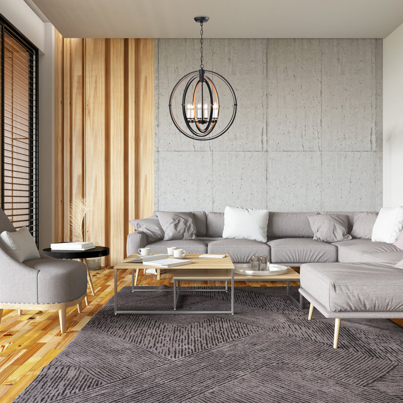 Lustre 6 lumières façon bougie Summersville