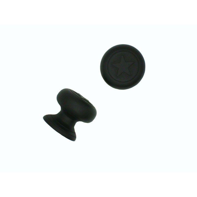 Poignée ronde 1 1/4" de diamètre, Noir mat