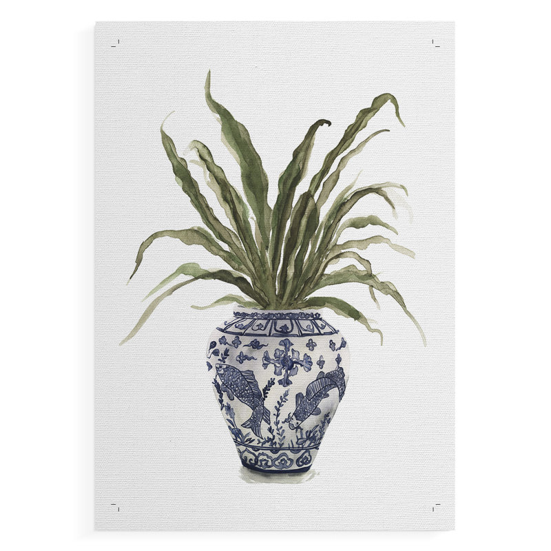 Fern House II - Impression sur toile seulement - NON-CADRE, H 18 po x l 12 po