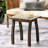 Outdoor Gray Wood Table - 14.57 Inches Deep, 19.15 Wide, 19.78 High For Coastal Backyard Accent High, Deep-609064877