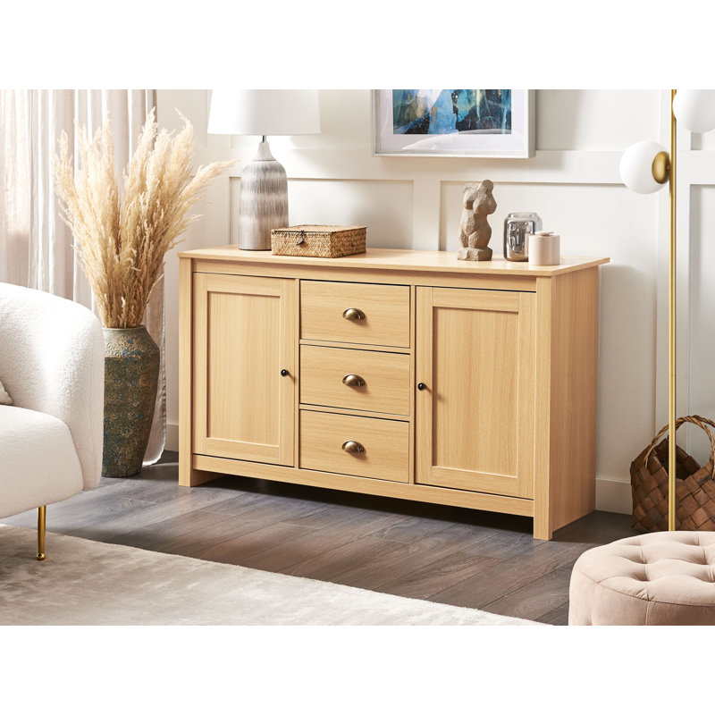 2 Door Sideboard Light Wood Mccullough