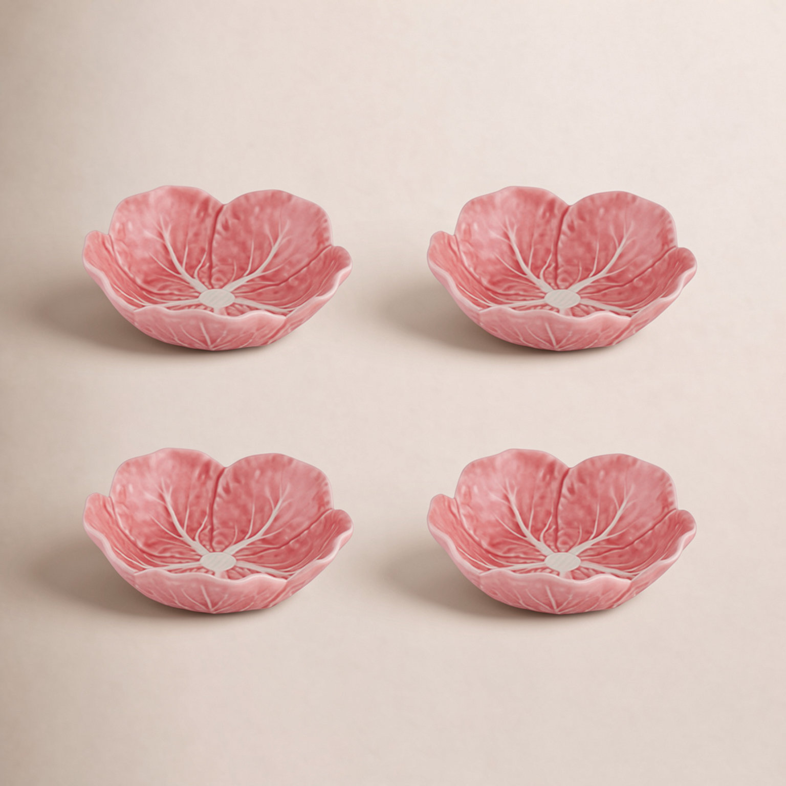 Cabbage Pink Small Bowl 5", Set Of 4