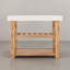 Console en bois et noyer marbré