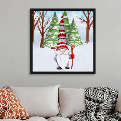 «Fun Hat Gnoming Around I», peinture sur toile tendue