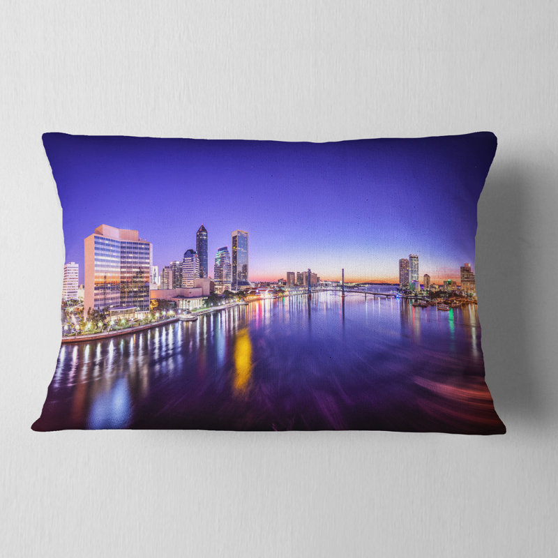 Coussin lombaire cityscape jacksonville de la floride
