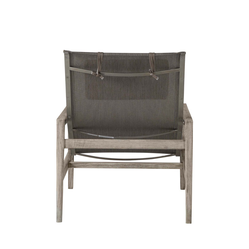 Coast Teak Patio Chair, Oyster Teak Frame/Gray Sling