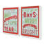 Frosted Merry Wishes, ensemble de 2 reproductions d'art-293237281-293237288