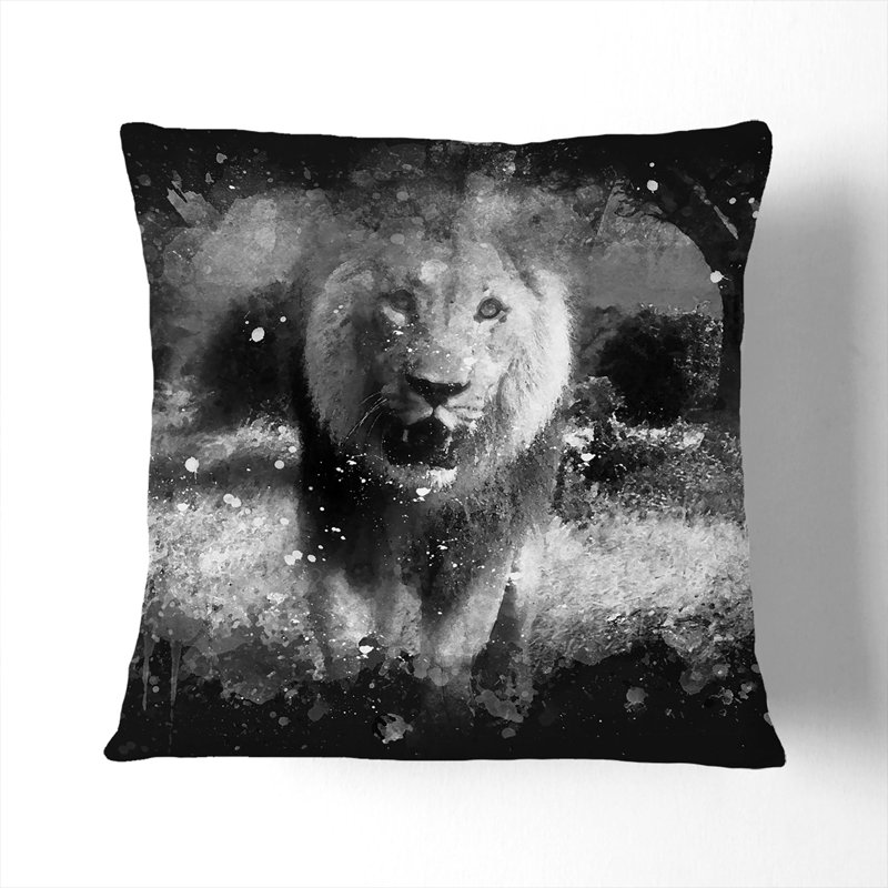 Square Cushion, 55cm H x 55cm W x 20cm D, White