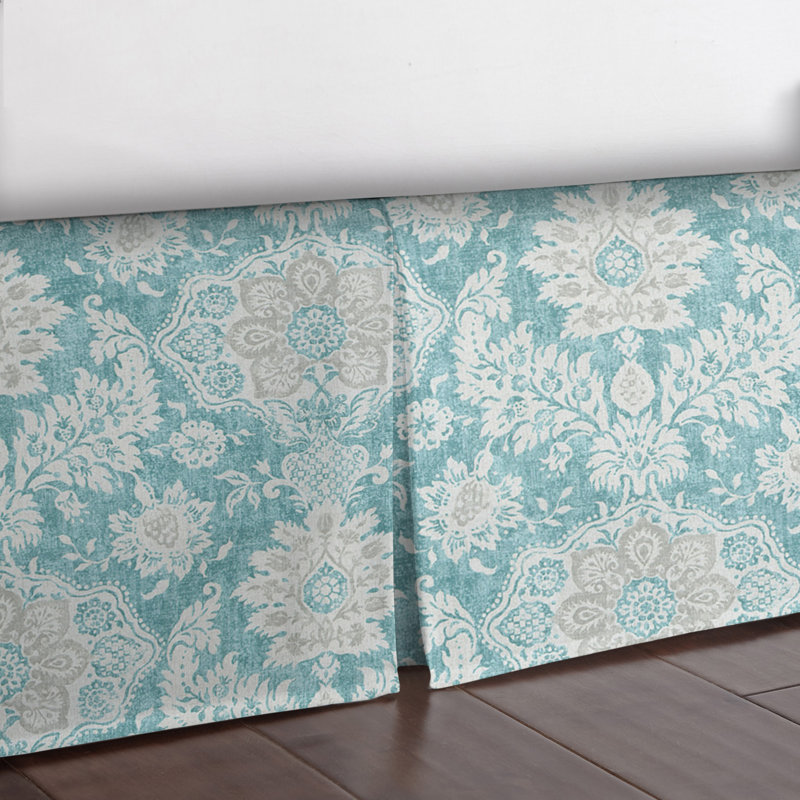 Indali Aqua King Bed Skirt 18" Drop, California King, 15"