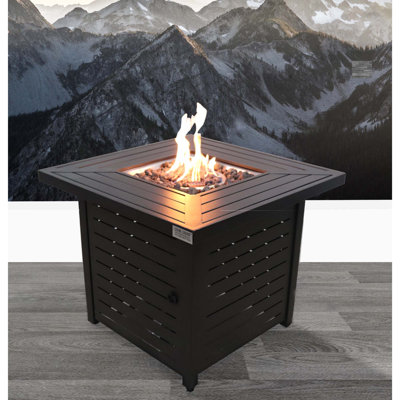 Steel Propane/Natural Gas Fire Pit Table