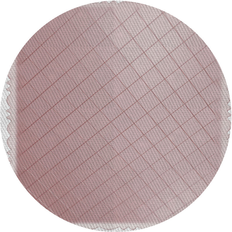 Tapis de zone brune à motifs, Rond 4 pi