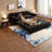Multifunctional Velvet Sofas With Storage, Modern Convertible Sleeper For Living Room