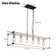  41" Modern Farmhouse 6-Light Linear Chandelier with Open Frame Pendant and Dual Chains, Adjustable Height,Ideal for Dining Room, Kitchen Island