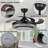 Smart Bluetooth Ceiling Fan With Dimmable Rgb Light And Music Speaker