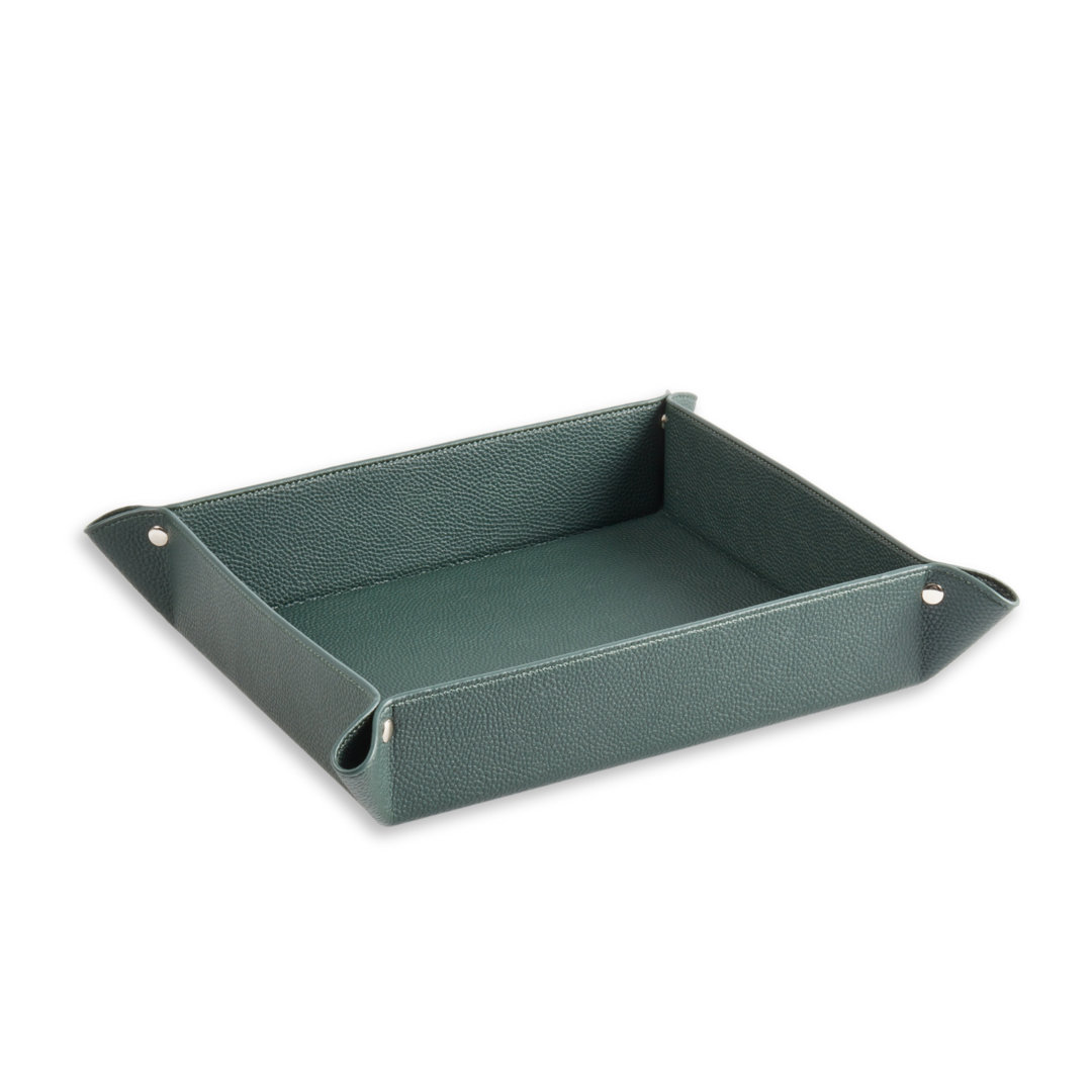 Elisea Leather Tray Ebern Designs 