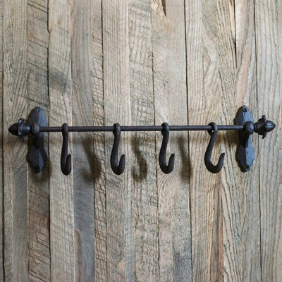 Farmhouse Iron Hook Rail