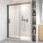 Single Sliding Semi-Frameless Shower Door With 5/16'' Tempered Glass-125950954-124488402