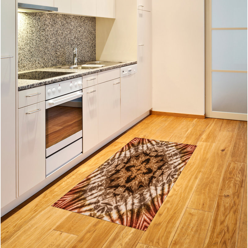 Brown High Density Long Fiber Poly Threads Decorative Area Rug Carpet, Rectangle 2'7" x 5'
