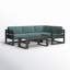 Avion 5 Piece Sectional Set - Black-1426329049-1414264034