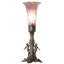 11" High Blue Tiffany Pond Lily Maidens Mini Lamp-1779648883