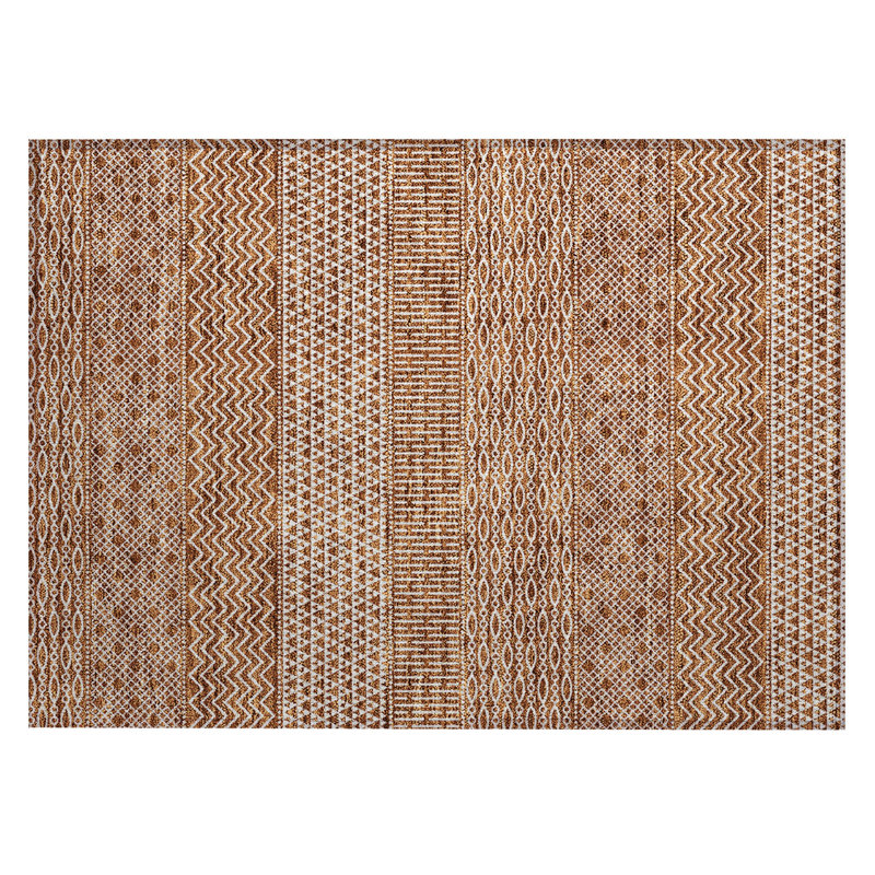 Tisdell Area Rug with Non-Slip Backing, Rectangle 1'8" x 2'6"