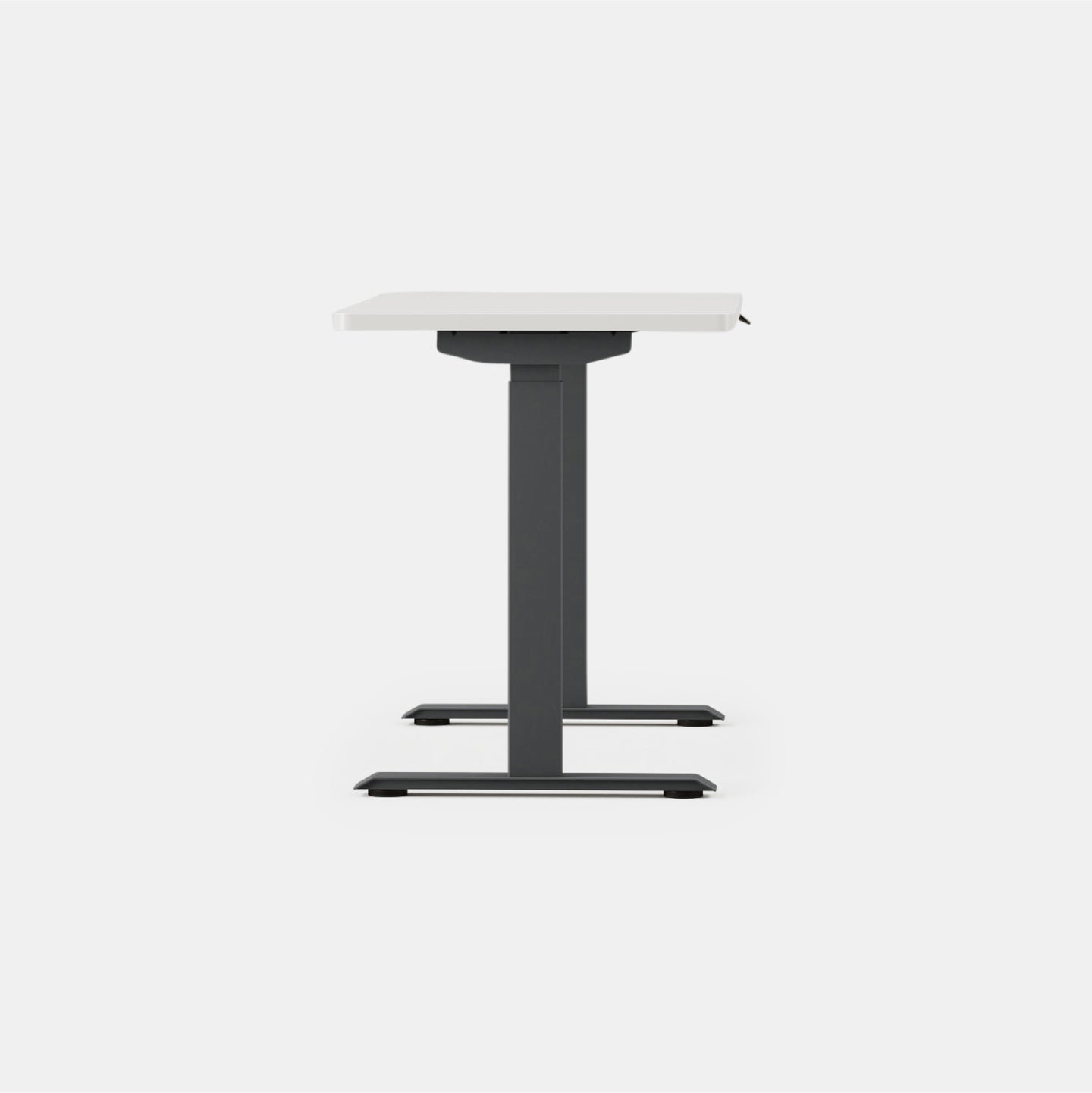 Duo Standing Desk, 47.3" H x 48" W x 24" D, Charcoal, White