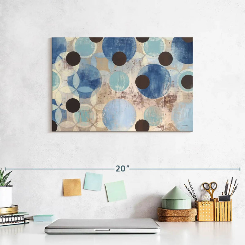 Avery Blue Dots, 8" H x 12" W