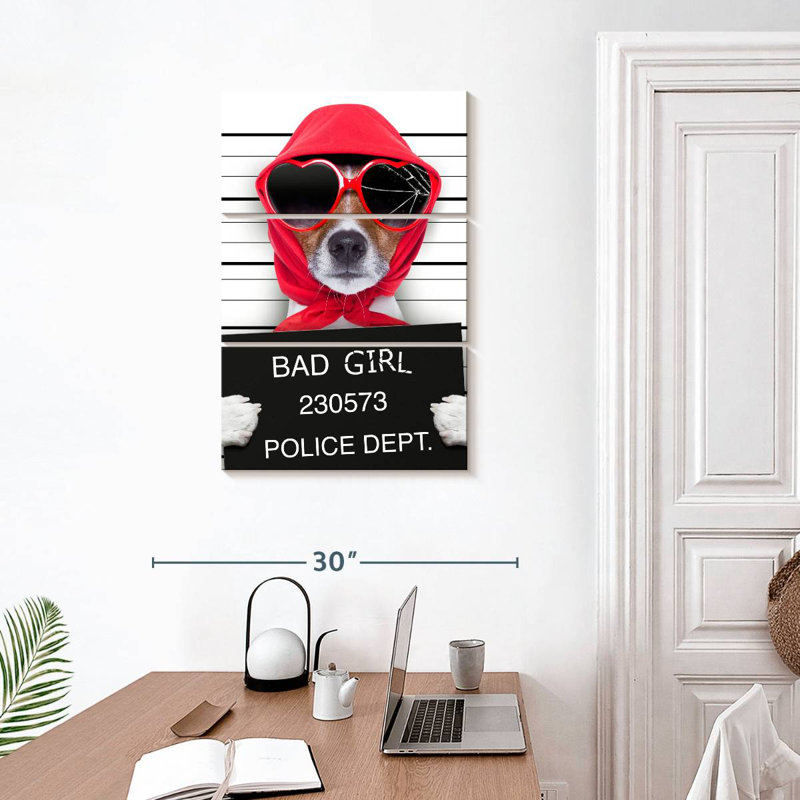 Brampt Bad Girl Pup, 32" H x 20" W