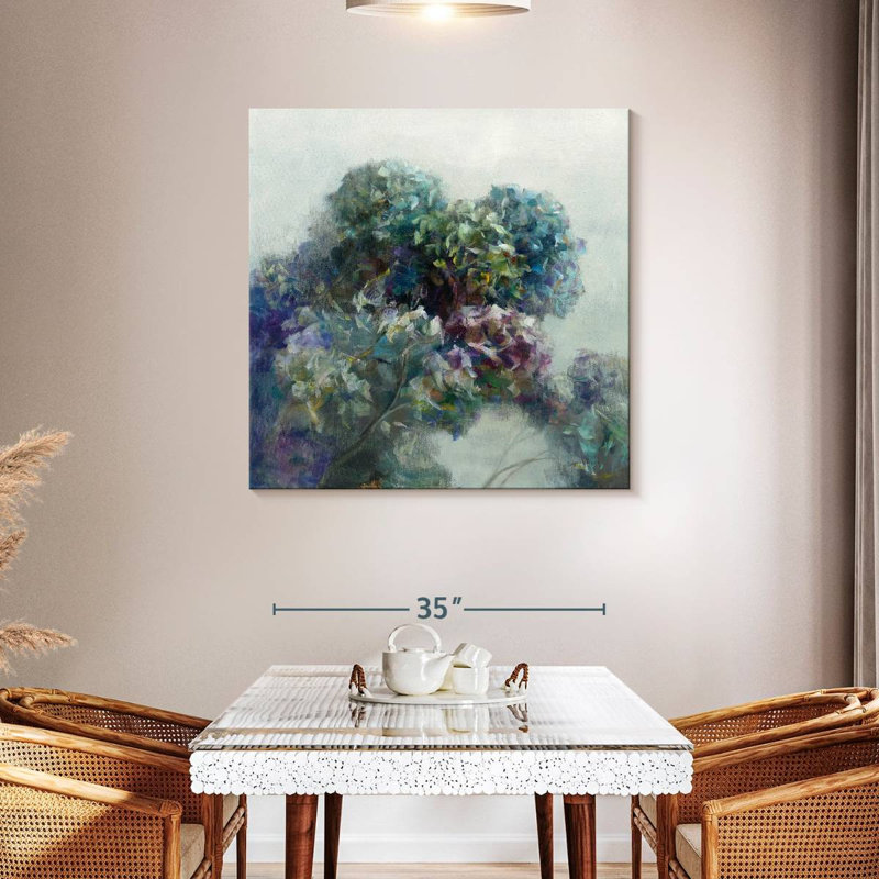 Abstract Hydrangea, 39" H x 39" W
